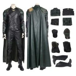 Loki Outfit Thor Ragnarok Cosplay Costume Top Level