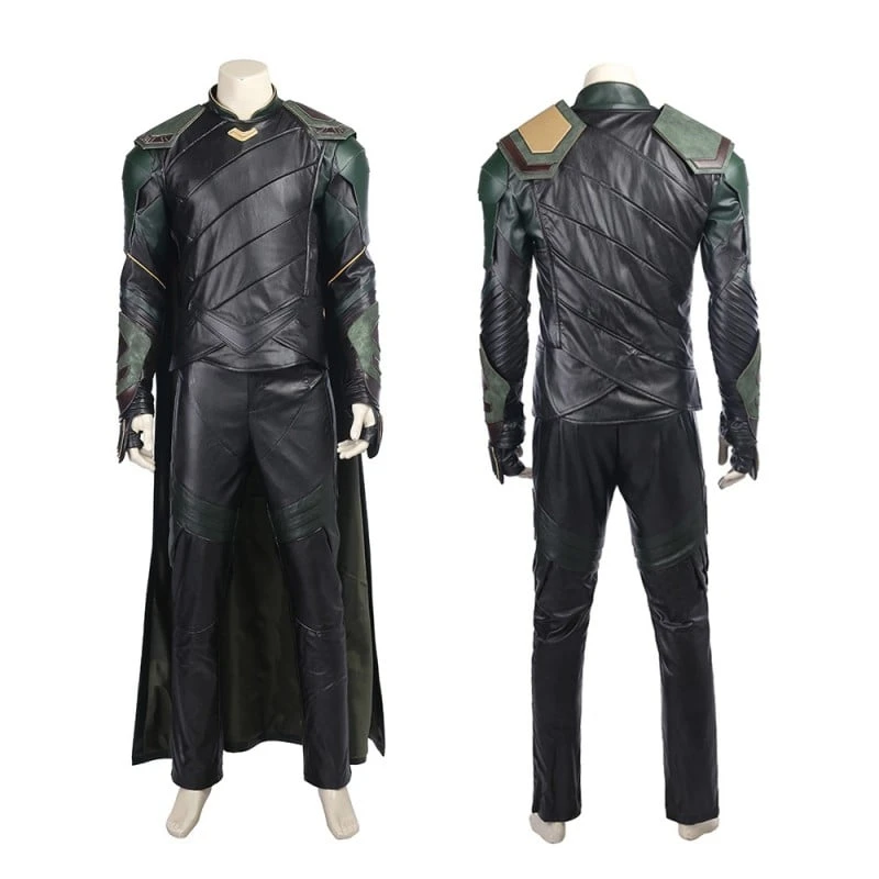 Loki Outfit Thor Ragnarok Cosplay Costume Top Level 2 Loki Outfit Thor Ragnarok Cosplay Costume Top Level - Image 2