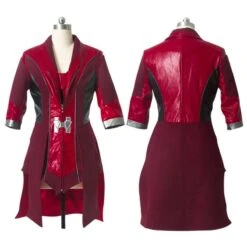 Scarlet Witch Cosplay Costume Red Leather Robe Avengers Age Of Ultron Costumes -Simcosplay Outlet Store 08 20