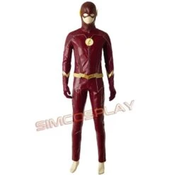 TF Season 4 Barry Allen Cosplay Costume Top Level -Simcosplay Outlet Store 15 16