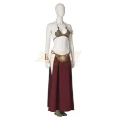 Princess Leia Slave Cosplay Costume Bikini Suit -Simcosplay Outlet Store 2 3 5