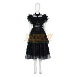 2022 Wednesday Addams Prom Dress Cosplay Costume -Simcosplay Outlet Store 2022 wednesday addams prom dress cosplay costume 3 2