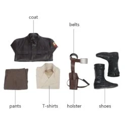 Star Wars 8 The Last Jedi Poe Dameron Outfits Cosplay Costume Full Set -Simcosplay Outlet Store 21 10