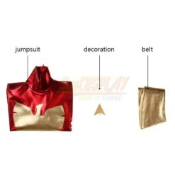 X-Men Dark Phoenix Jean Grey Gold And Red Cosplay Suit -Simcosplay Outlet Store 4203 0011