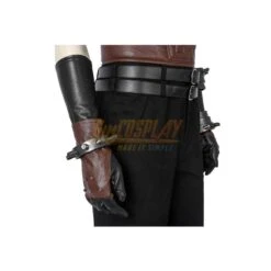 Final Fantasy VII RE Cloud Cosplay Costumes Brown Belts Edition -Simcosplay Outlet Store 4543 19
