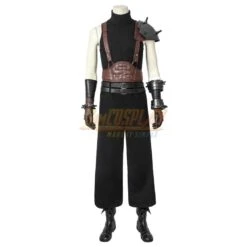 Final Fantasy VII RE Cloud Cosplay Costumes Brown Belts Edition -Simcosplay Outlet Store 4543 1