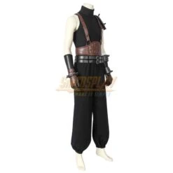Final Fantasy VII RE Cloud Cosplay Costumes Brown Belts Edition -Simcosplay Outlet Store 4543 4