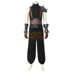 Final Fantasy VII RE Cloud Cosplay Costumes Brown Belts Edition -Simcosplay Outlet Store 4543 5