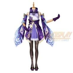 Genshin Impact Keqing Costume Classic Skin Full Set Cosplay Suit -Simcosplay Outlet Store 4631 1 3
