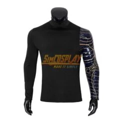 Winter Soldier Costume The Falcon And The Winter Soldier Bucky Barnes Leather Cosplay Suit Ver.2 -Simcosplay Outlet Store 4643 8