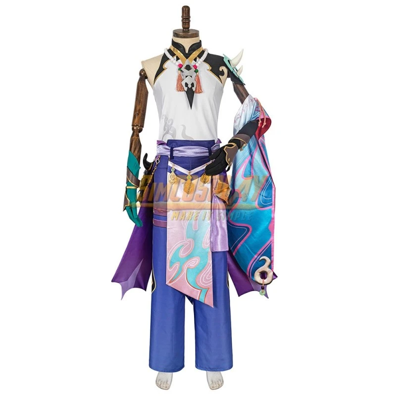 Genshin Impact Xiao Cosplay Costume Suit Top Level 4 Genshin Impact Xiao Cosplay Costume Suit Top Level - Image 4