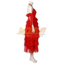 Harley Red Dress Cosplay Costume Squad Of Suicide Cosplay Suit -Simcosplay Outlet Store 4778 0015 021a7066
