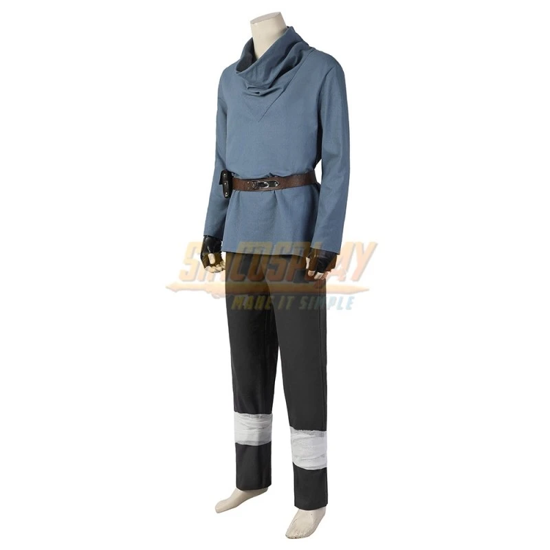 Obi Wan Jedi Master Tatooine Blue Cosplay Costume Slim Edition 11 Obi Wan Jedi Master Tatooine Blue Cosplay Costume Slim Edition - Image 11