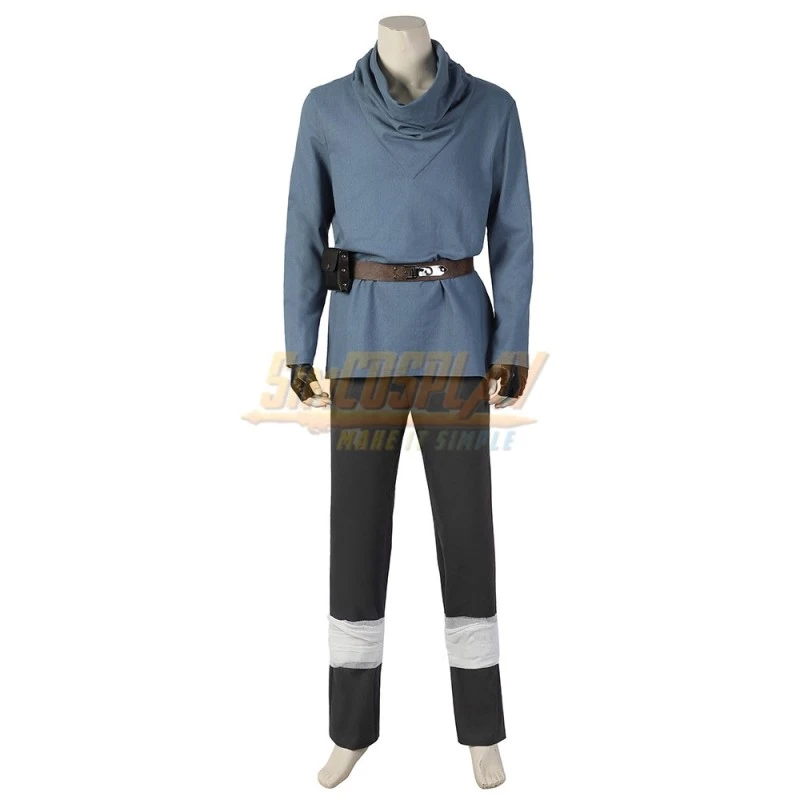 Obi Wan Jedi Master Tatooine Blue Cosplay Costume Slim Edition 12 Obi Wan Jedi Master Tatooine Blue Cosplay Costume Slim Edition - Image 12
