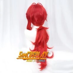 Red Dead Of Night Diluc Cosplay Wigs Genshin Impact Wigs -Simcosplay Outlet Store 4 5 1 1