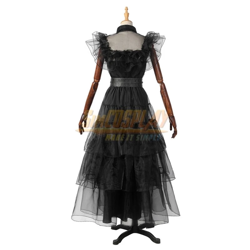 Wednesday Addams Dance Dress Cosplay Costume For Female 4 Wednesday Addams Dance Dress Cosplay Costume For Female - Image 4