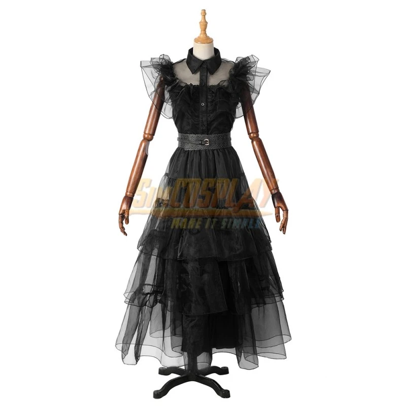 Wednesday Addams Dance Dress Cosplay Costume For Female 5 Wednesday Addams Dance Dress Cosplay Costume For Female - Image 5