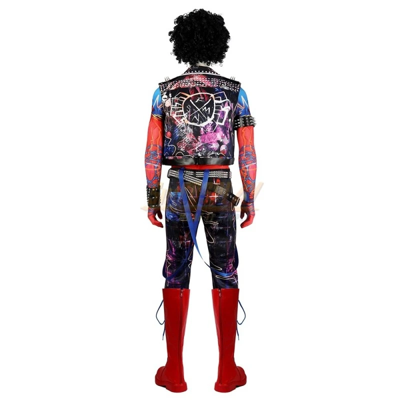 Spider-Punk Hobart Brown Cosplay Costume Across The Spider-Verse Edition 13 Spider-Punk Hobart Brown Cosplay Costume Across The Spider-Verse Edition - Image 13