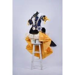 Genshin Impact Navia Cosplay Yellow Printed Crow Tail Skirt Costume -Simcosplay Outlet Store 5221 0002 dsc08701