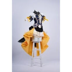 Genshin Impact Navia Cosplay Yellow Printed Crow Tail Skirt Costume -Simcosplay Outlet Store 5221 0003 dsc08699