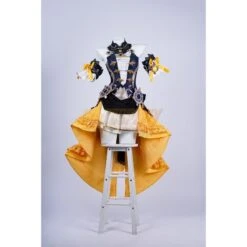 Genshin Impact Navia Cosplay Yellow Printed Crow Tail Skirt Costume -Simcosplay Outlet Store 5221 0004 dsc08695