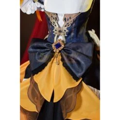 Genshin Impact Navia Cosplay Yellow Printed Crow Tail Skirt Costume -Simcosplay Outlet Store 5221 0014 dsc08600