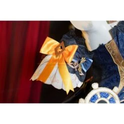 Genshin Impact Navia Cosplay Yellow Printed Crow Tail Skirt Costume -Simcosplay Outlet Store 5221 0017 dsc08582