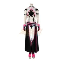 Street Fighter 6 Han Juri Cosplay Costume White And Pink Suit -Simcosplay Outlet Store 5241 0013 1