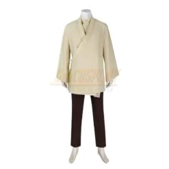 Qui-Gon Jinn Cosplay Costume Star Wars The Phantom Menace Robe -Simcosplay Outlet Store 5250 0011 021a1297