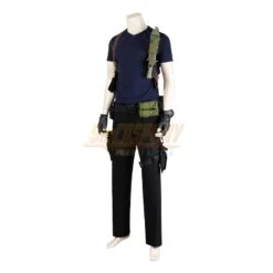 RE4 Remake Leon Tactical Suit With Leather Jacket Cosplay Costume -Simcosplay Outlet Store 5273fs 0020 5