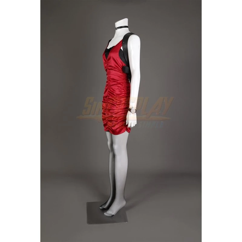 Resident Evil 4 Remake Ada Wong Red Cosplay Costume 10 Resident Evil 4 Remake Ada Wong Red Cosplay Costume - Image 10