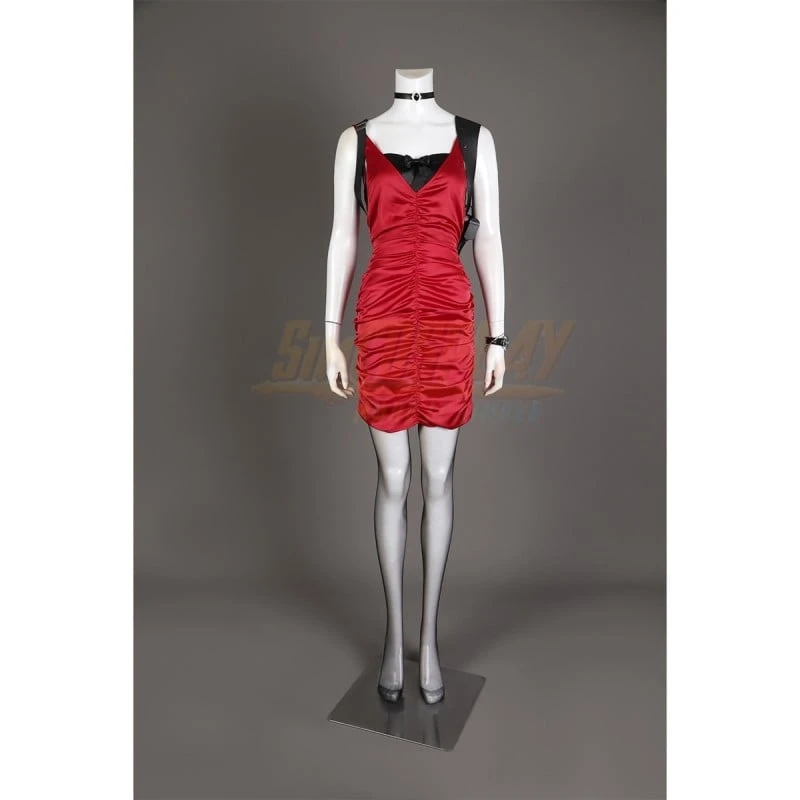 Resident Evil 4 Remake Ada Wong Red Cosplay Costume 5 Resident Evil 4 Remake Ada Wong Red Cosplay Costume - Image 5