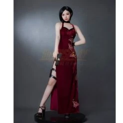 Ada Wong Lunar Qipao Red Outfit Cosplay Costume -Simcosplay Outlet Store 5284 0003 1 2