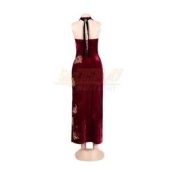Ada Wong Lunar Qipao Red Outfit Cosplay Costume -Simcosplay Outlet Store 5284 0016 021a6195