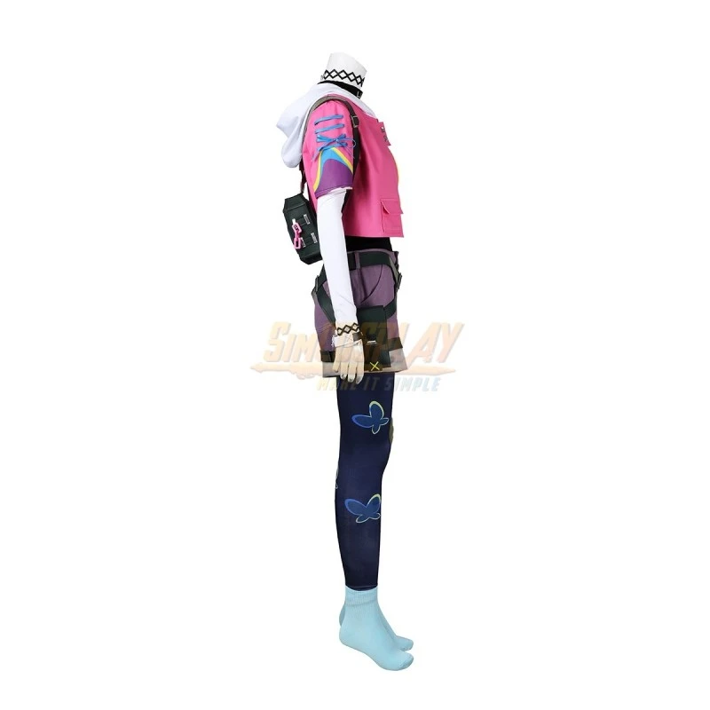 VALORANT CLOVE Pink Cosplay Costume With Backpack 3 VALORANT CLOVE Pink Cosplay Costume With Backpack - Image 3