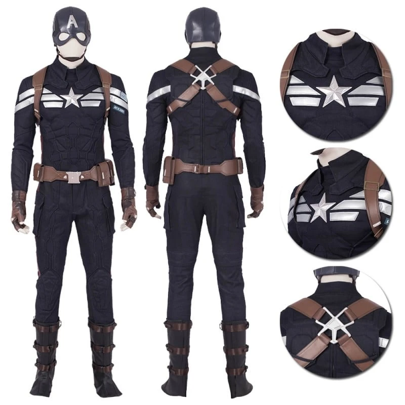 Avengers Endgame Captain America Cosplay Costumes Top Level 1 Avengers Endgame Captain America Cosplay Costumes Top Level