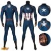 Avengers Endgame Captain America Steve Rogers Cosplay Printed Jumpsuit