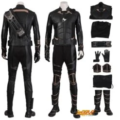 Avengers Endgame Hawkeye Cosplay Costume Clinton Barton Suits Top Level
