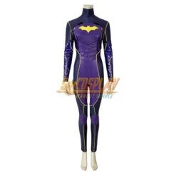 Knights Of Gotham Bat Girls Barbara Cosplay Costumes Purple Suit For Female Cosplay Ver.2 -Simcosplay Outlet Store batgirl cosplay costume mtj game edition 0012 a0019947