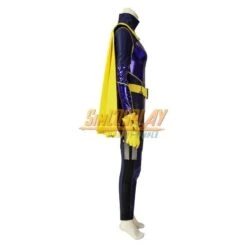 Knights Of Gotham Bat Girls Barbara Cosplay Costumes Purple Suit For Female Cosplay Ver.2 -Simcosplay Outlet Store batgirl cosplay costume mtj game edition 0017 a0019932