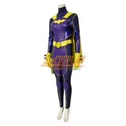 Knights Of Gotham Bat Girls Barbara Cosplay Costumes Purple Suit For Female Cosplay Ver.2 -Simcosplay Outlet Store batgirl cosplay costume mtj game edition 0018 a0019928