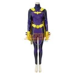 Knights Of Gotham Bat Girls Barbara Cosplay Costumes Purple Suit For Female Cosplay Ver.2 -Simcosplay Outlet Store batgirl cosplay costume mtj game edition 0019 a0019927