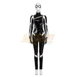 Black Cat Felicia Hardy Leather Costume Spiderman 2 Game Version -Simcosplay Outlet Store black cat felicia hardy leather costume spiderman 2 game version1 1