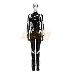 Black Cat Felicia Hardy Leather Costume Spiderman 2 Game Version -Simcosplay Outlet Store black cat felicia hardy leather costume spiderman 2 game version2 1