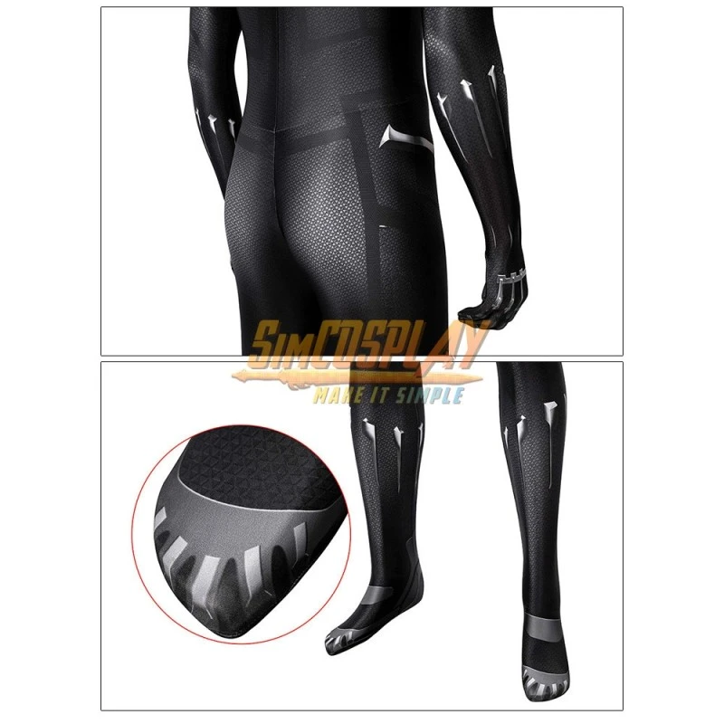 Black Panther Cosplay Suit T'challa Cosplay Costume 3D Printed Edition Top Level 10 Black Panther Cosplay Suit T'challa Cosplay Costume 3D Printed Edition Top Level - Image 10