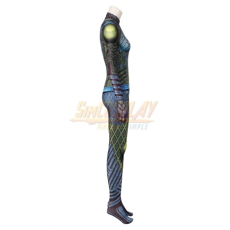 Black Panther Wakanda Forever Nakia Cosplay Suit Printed Edition - Image 5