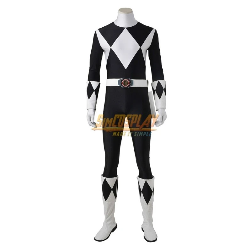 Black Ranger Costume Mighty Morphin Power Rangers Zachary Taylor Suit Top Level 6 Black Ranger Costume Mighty Morphin Power Rangers Zachary Taylor Suit Top Level - Image 6