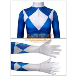 Kids Blue Ranger Cosplay Suit 3D Spandex Costume Halloween Gifts For Children -Simcosplay Outlet Store blue power rangers kids 0003 a0019264