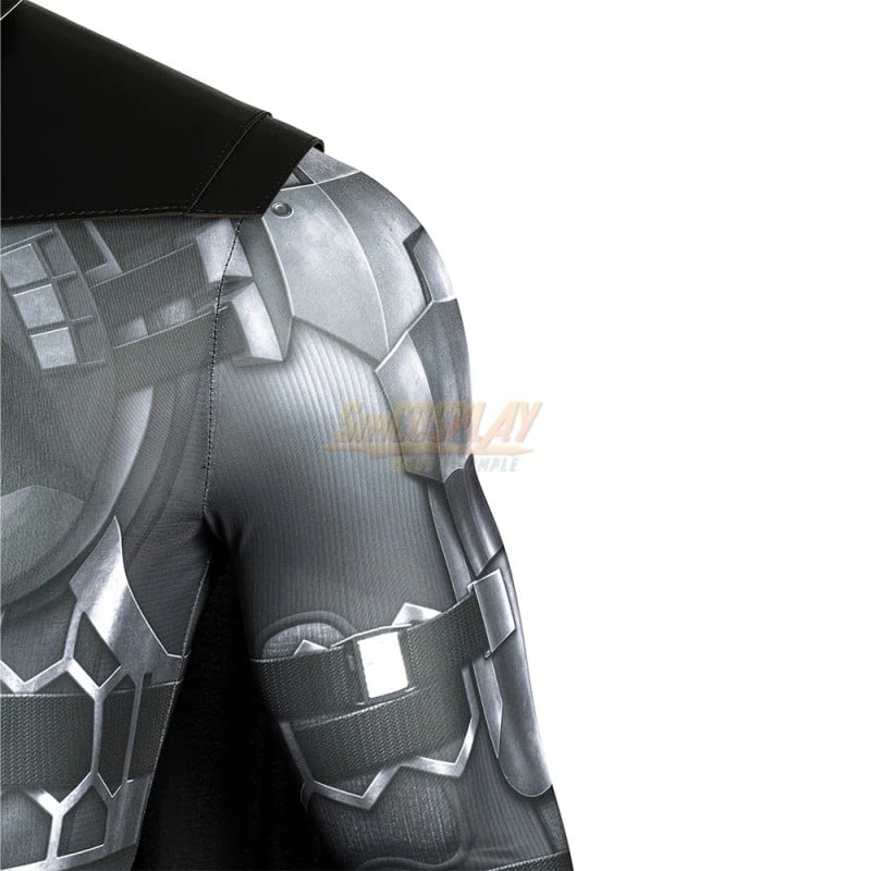 Bruce Wayne Ben Affleck Cosplay Costume Spandex HQ Printed Suit With Mask 8 Bruce Wayne Ben Affleck Cosplay Costume Spandex HQ Printed Suit With Mask - Image 8