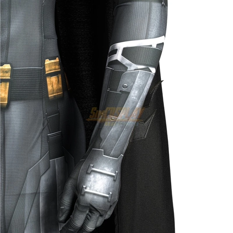 Bruce Wayne Ben Affleck Cosplay Costume Spandex HQ Printed Suit With Mask 12 Bruce Wayne Ben Affleck Cosplay Costume Spandex HQ Printed Suit With Mask - Image 12